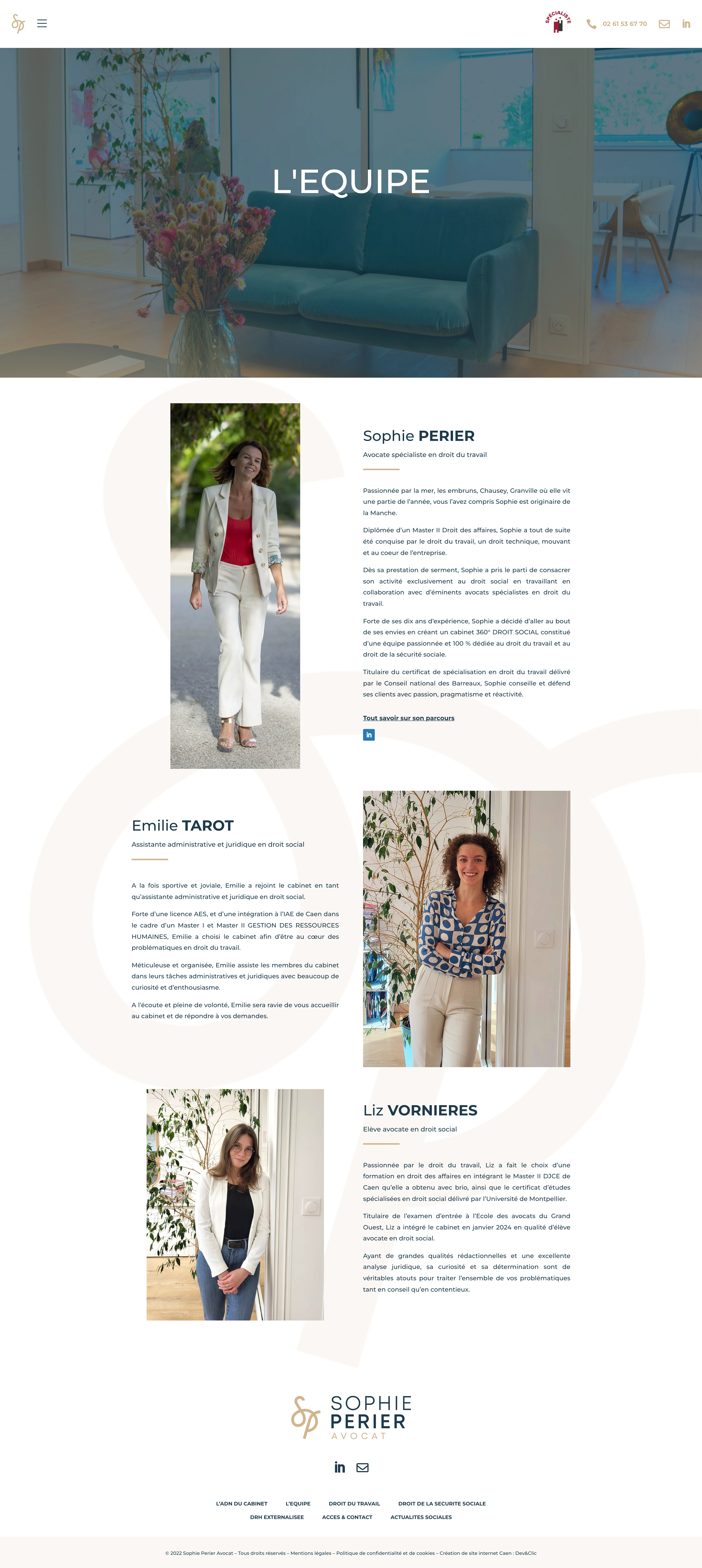 equipe sophie perier